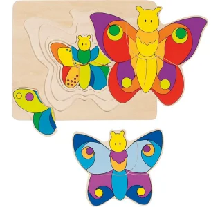 Vícevrstvé puzzle Motýl