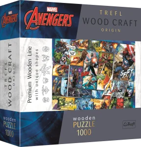 Wood Craft Origin puzzle Marvel Avengers 1000 dílků