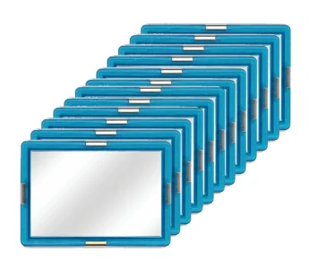 Zrcadlové obdélníky 12 kusů ve fólii