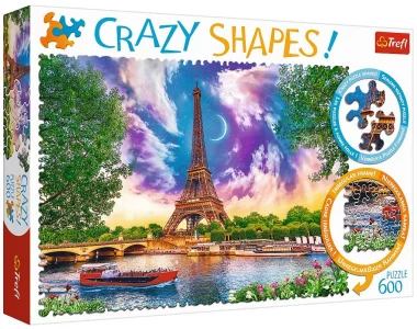 Crazy Shapes puzzle Obloha nad Paříží 600 dílků