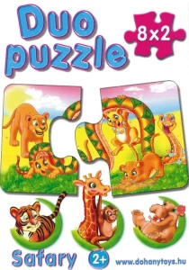 Duo puzzle Safari 8x2 dílky