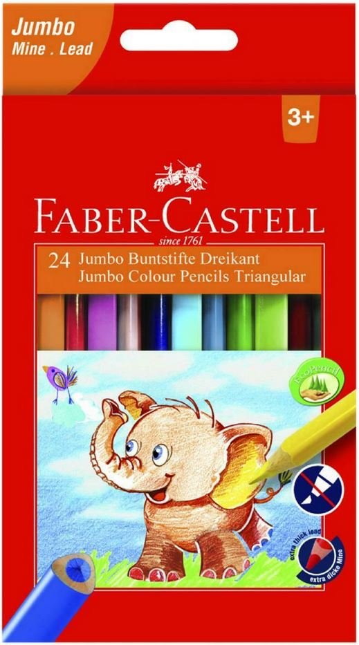 Faber-Castell Pastelky Extra Jumbo 12ks