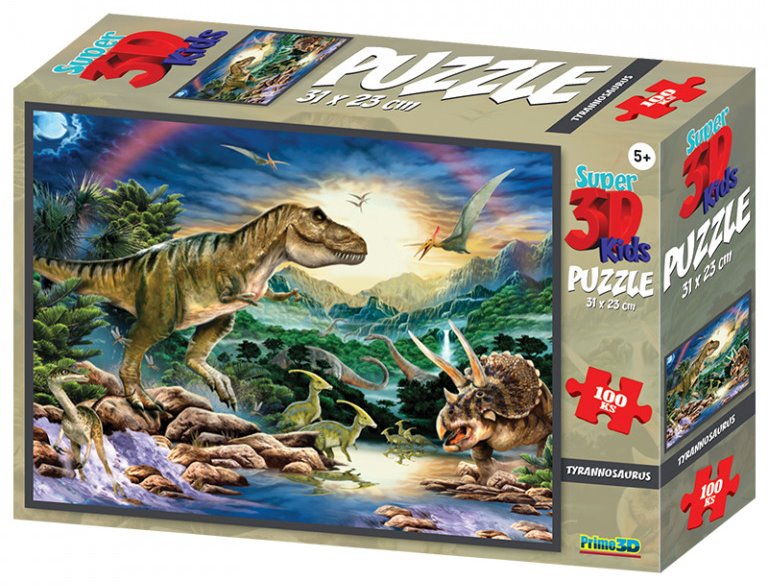 PRIME 3D Puzzle Tyrannosaurus 3D 100 dílků