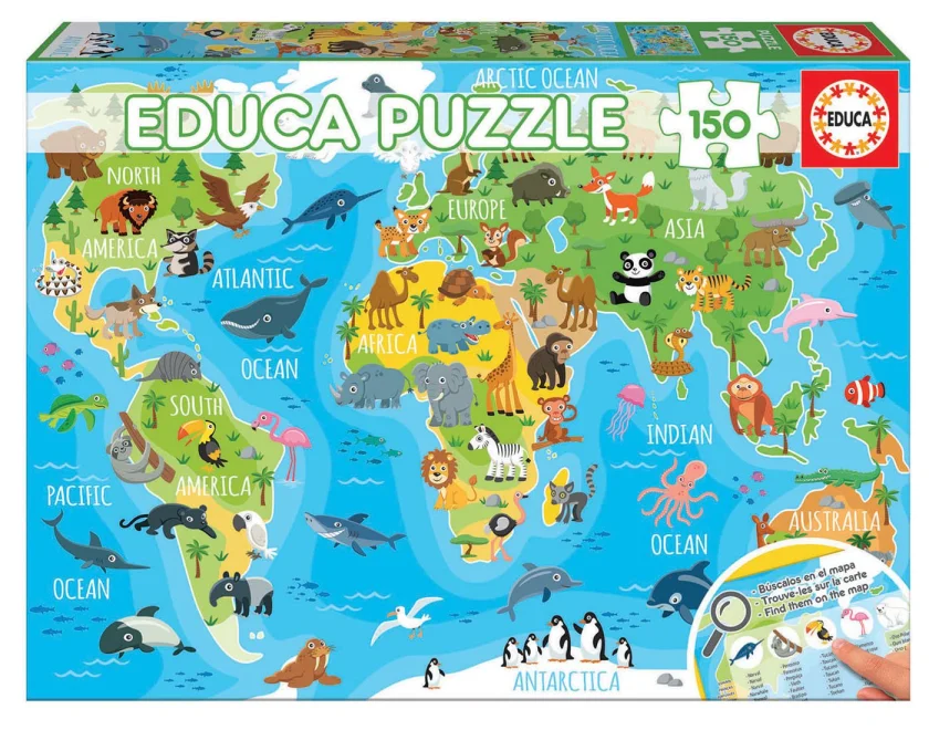 puzzle-mapa-se-zviraty-sveta-150-dilku-117962.jpg