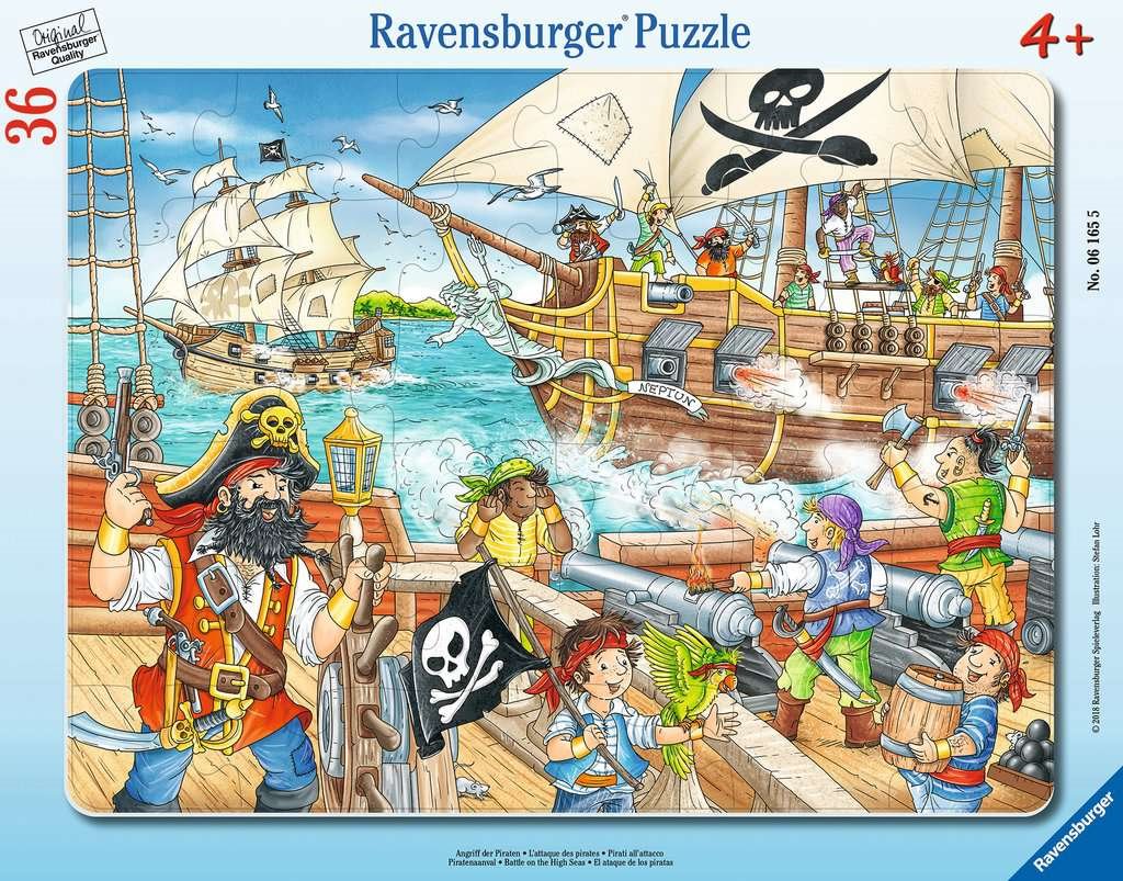 RAVENSBURGER Puzzle Bitva na širém moři 36 dílků