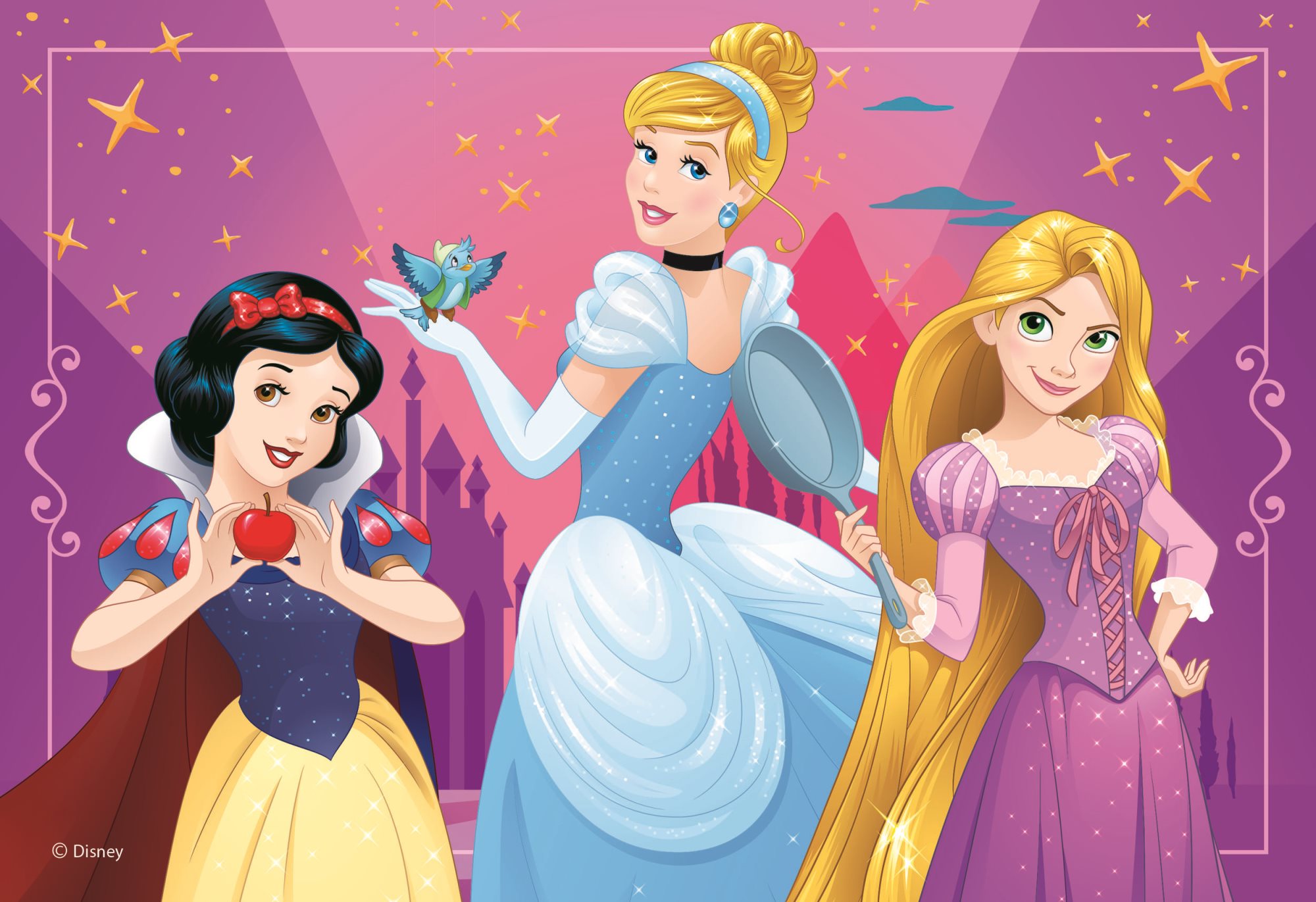 DINO Puzzle Odvážné Disney princezny 24 dílků