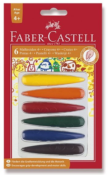 Faber-Castell Plastové pastelky 6ks