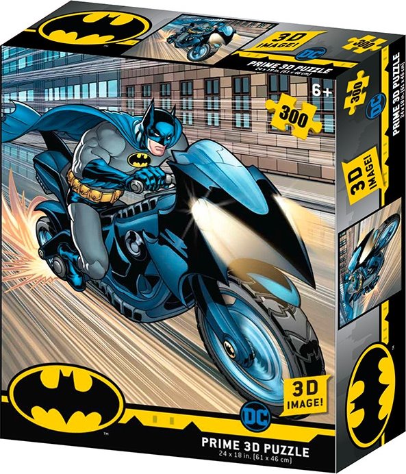 PRIME 3D Puzzle Batman: Batcycle 3D 300 dílků