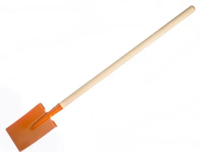Oranžový rýč s násadou 82cm - rovný