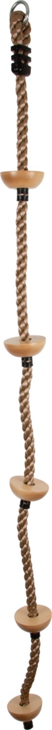 SMALL FOOT Šplhací lano s dřevěnými nášlapnými body
