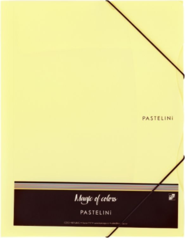 KARTON P+P Složka Pastelini s gumou A4 žlutá