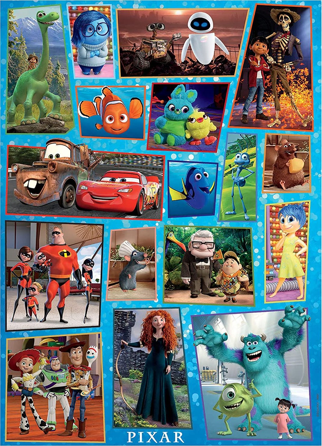 EDUCA Dřevěné puzzle Disney Pixar 100 dílků