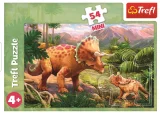 puzzle-uzasni-dinosauri-triceratops-s-mladetem-54-dilku-144597.jpg