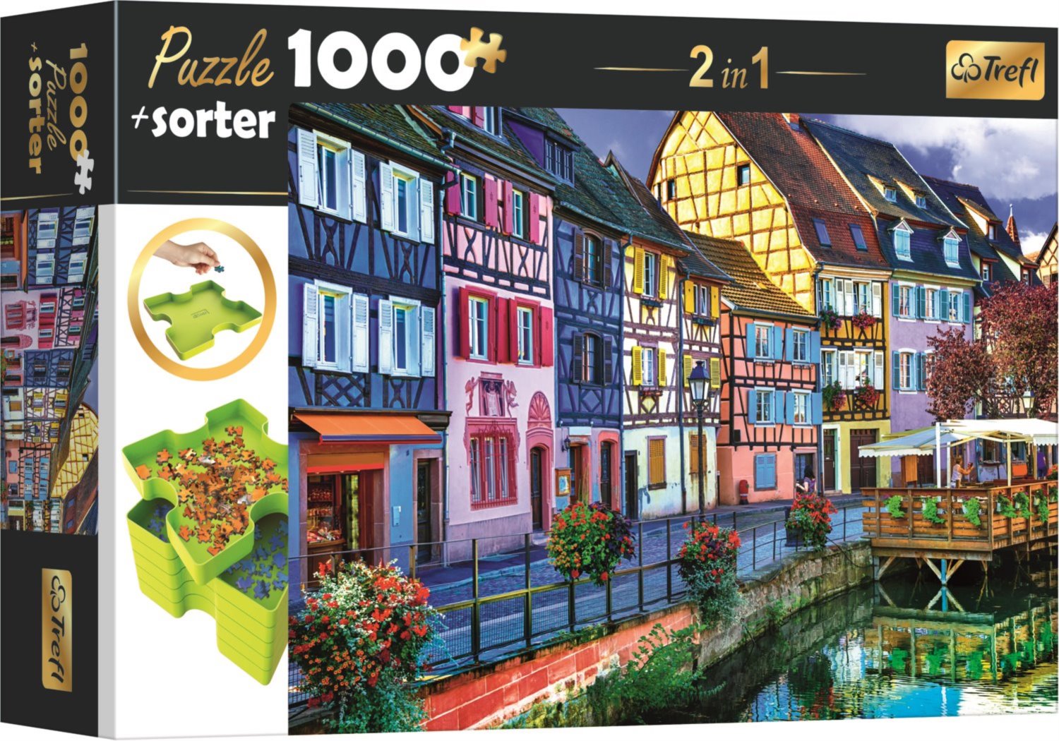 TREFL Puzzle s třídičem 2v1 Colmar, Francie 1000 dílků