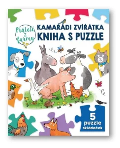 Kniha s puzzle: Kamarádi zvířátka 5x9 dílků