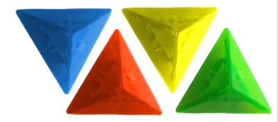 Lux pyramida barevná trojboká 1ks (mix)