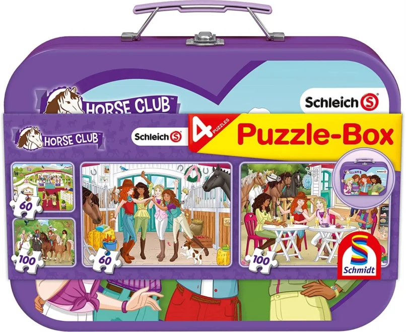 puzzle-schleich-horse-club-4v1-v-plechovem-kufriku-2x602x100-dilku-149807.jpg