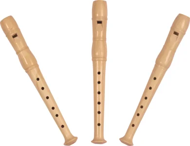 Dětská dřevěná flétna 20 cm (1 ks)