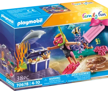 PLAYMOBIL® Family Fun 70678 Dárkový set Potápěčka s pokladem