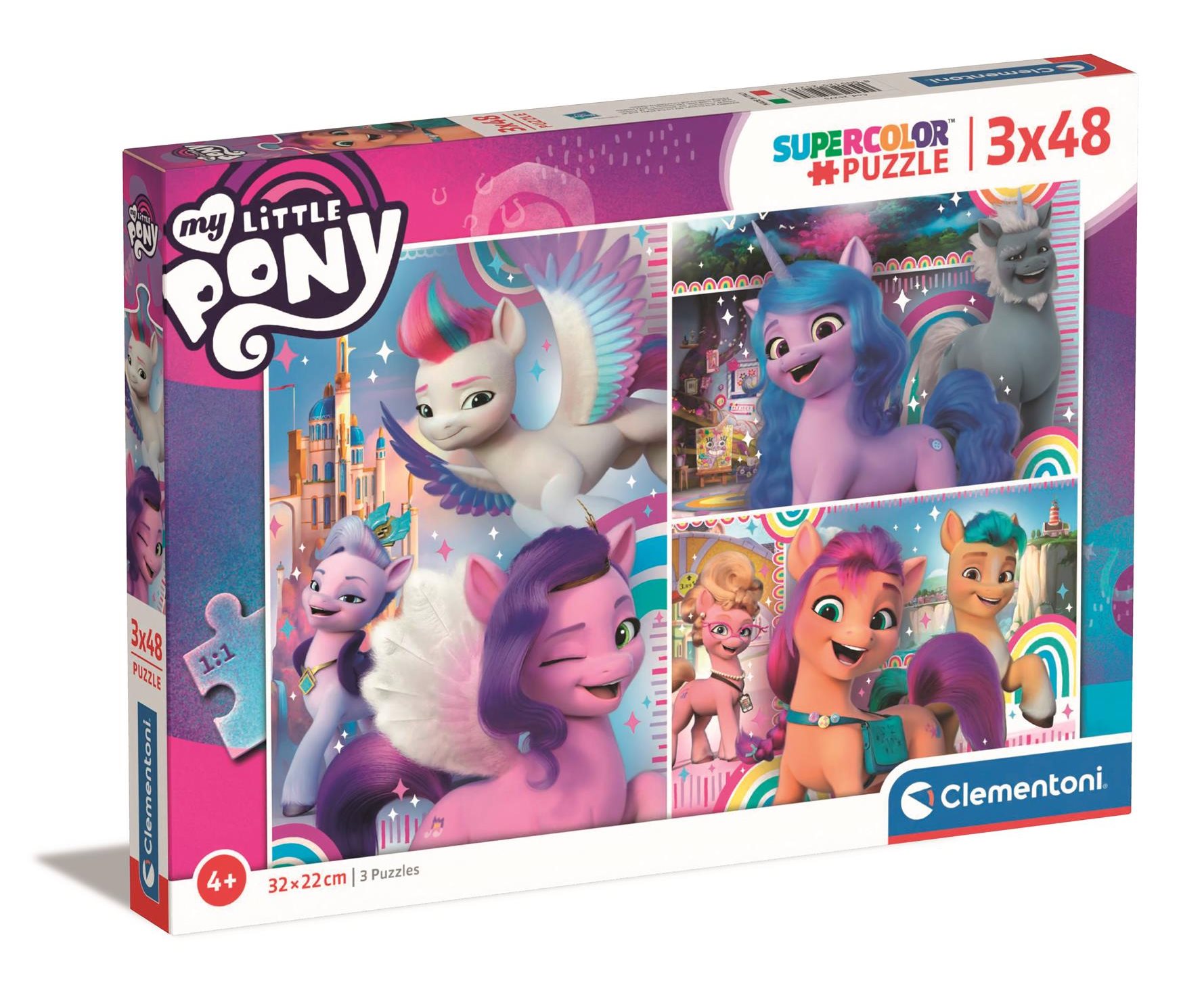 CLEMENTONI Puzzle My Little Pony 3x48 dílků