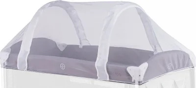 Moskytiéra na skládací cestovní postýlku 120x60 cm bílá