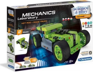 Science&Play Mechanická laboratoř 2v1 Hot Rod a Race Truck