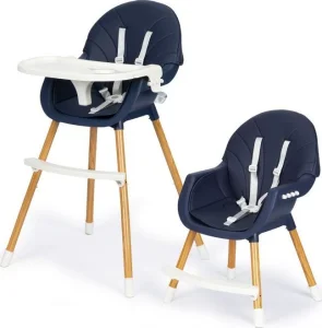 Jídelní židlička 2v1 Tmavě modrá