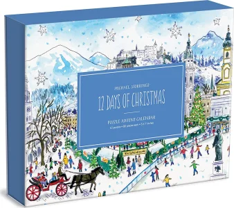 Puzzle Adventní kalendář: 12 vánočních dnů 12x80 dílků