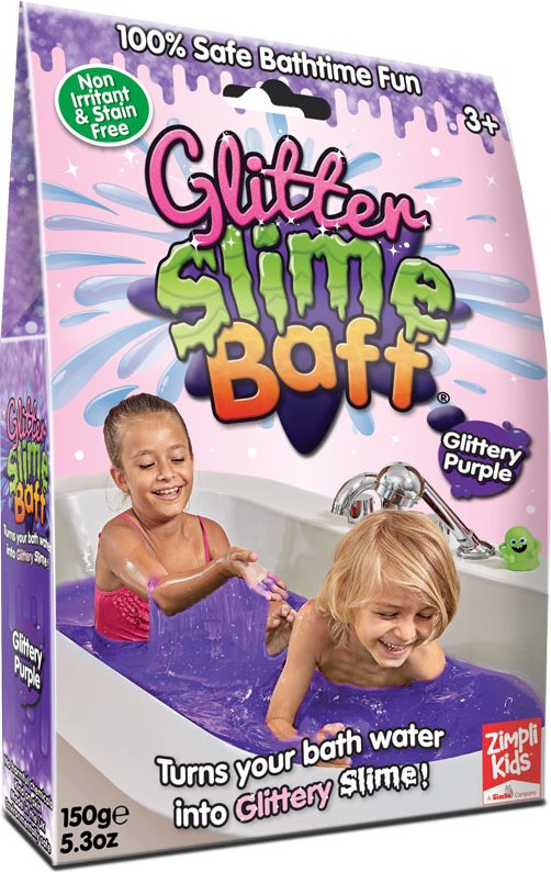 ZIMPLI KIDS Gelová koupel Glitter Slime Baff fialová
