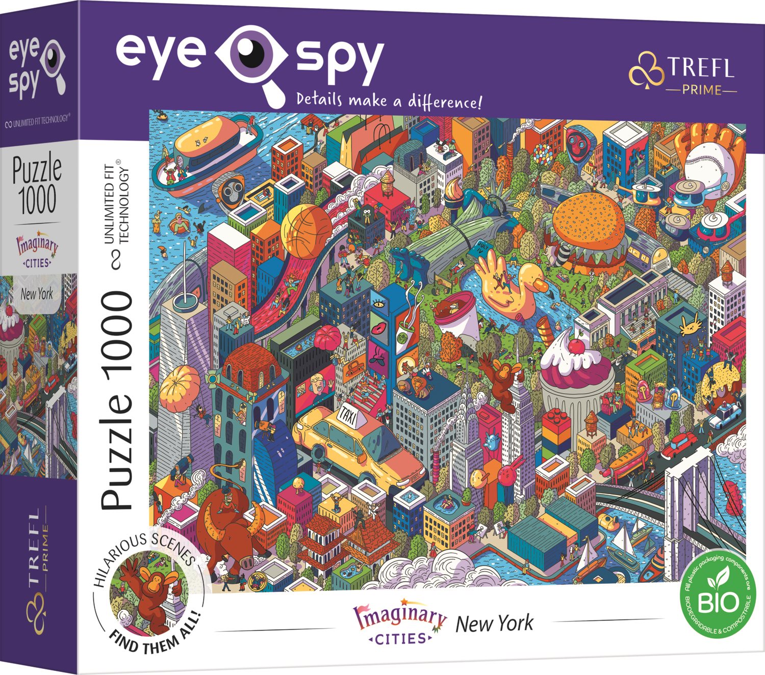 TREFL Puzzle UFT Eye-Spy Imaginary Cities: New York, USA 1000 dílků