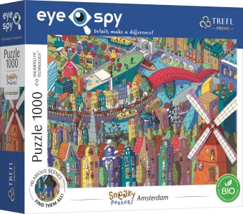 Puzzle UFT Eye-Spy Sneaky Peekers: Amsterdam 1000 dílků