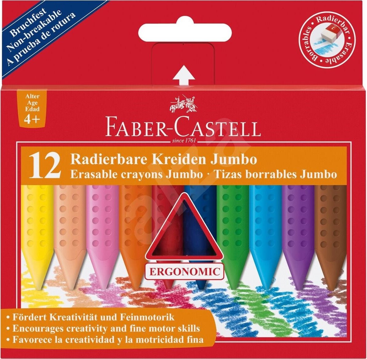 Faber-Castell Plastové pastelky Colour Grip Jumbo 12ks