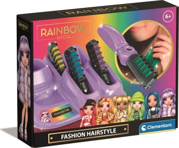 Rainbow High Hřeben s barevnými křídami na vlasy
