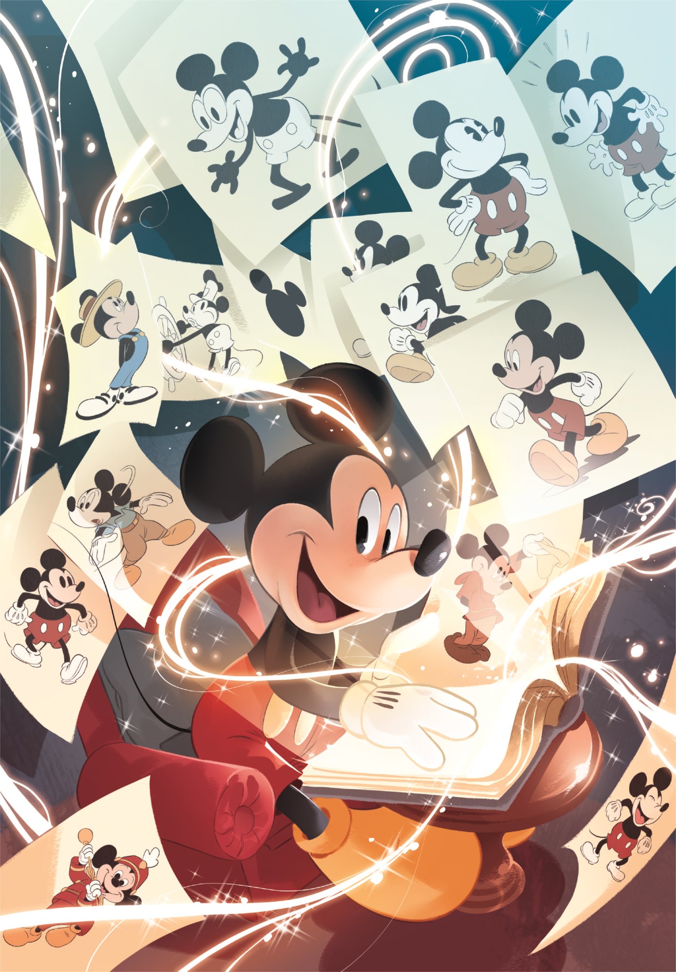 CLEMENTONI Puzzle Disney 100 let: Mickey 1000 dílků