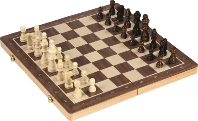 Dřevěné šachy 2v1 magnetické