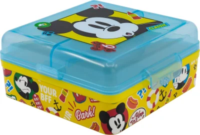 Čtvercový Multi Box na svačinu Mickey Mouse
