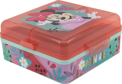 Čtvercový Multi Box na svačinu Minnie Mouse