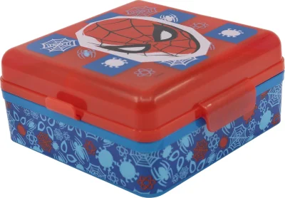 Čtvercový Multi Box na svačinu Spiderman