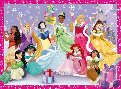 Puzzle Disney princezny: O Vánocích XXL 200 dílků