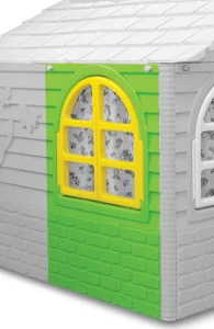 Díl k domečku - zelený se žlutým oknem