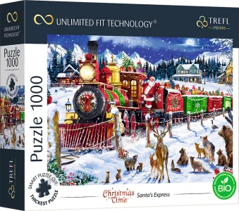 Puzzle UFT Christmas Time: Santův Express 1000 dílků