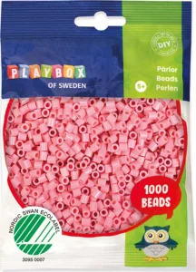 Zažehlovací korálky pastelové - růžové 1000ks