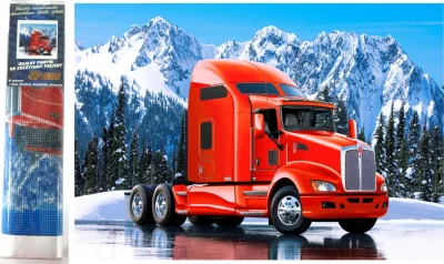 Diamantové malování Červený kamion Kenworth 30x40cm