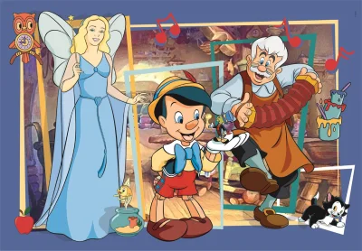Puzzle Pinocchio 104 dílků