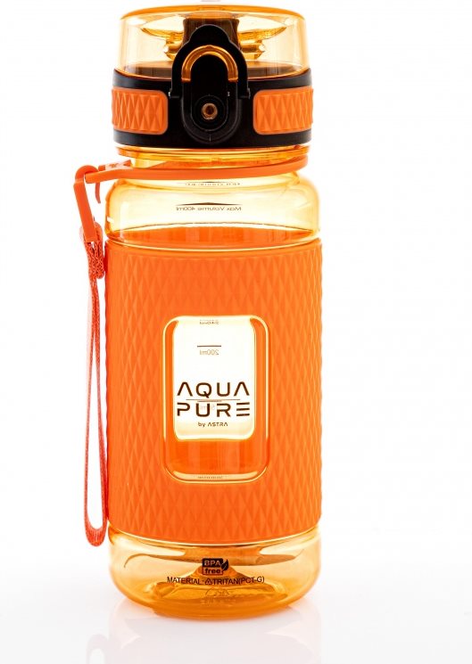 ASTRA Zdravá láhev na vodu Aqua Pure 400 ml oranžová