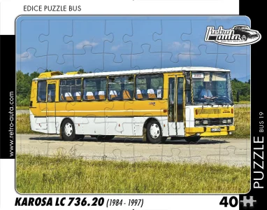 Puzzle BUS č.19 Karosa LC 736.20 (1984 - 1997) 40 dílků