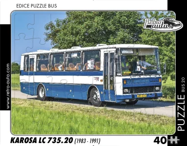 Puzzle BUS č.20 Karosa LC 735.20 (1983 - 1991) 40 dílků
