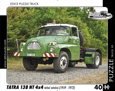 Puzzle TRUCK č.39 Tatra 138 NT 4x4 tahač návěsů (1959 - 1972) 40 dílků