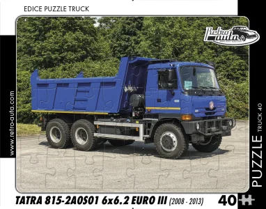 Puzzle TRUCK č.40 Tatra 815-2A0S01 6x6.2 EURO III (2008 - 2013) 40 dílků