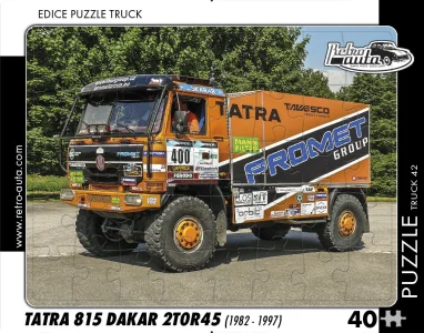 Puzzle TRUCK č.42 Tatra 815 Dakar 2T0R45 (1982 - 1997) 40 dílků